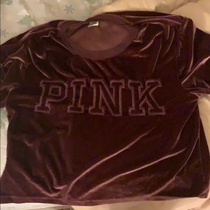 Velvet crop top
